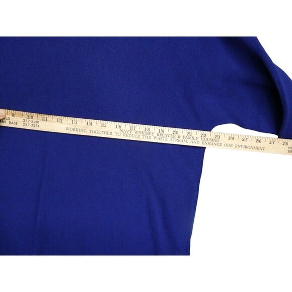 Jigsaw Pullover Sweater Jumper Size M Wool Blend Round Hem Blue‎ - Picture 9 of 10